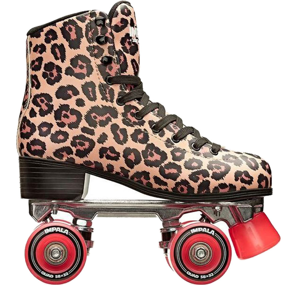 Leopard Print Rookie Skates Harmony Complete Quad Roller Skates 