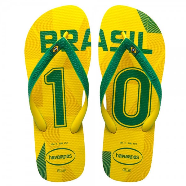 Havaianas Teams II CF Brasil Flip Citrus/Yellow Flops