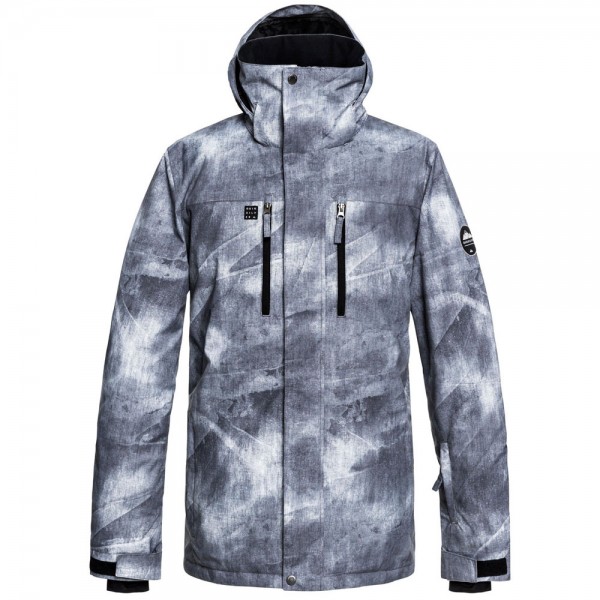 Quiksilver Mission Printed Grey Simple Texture