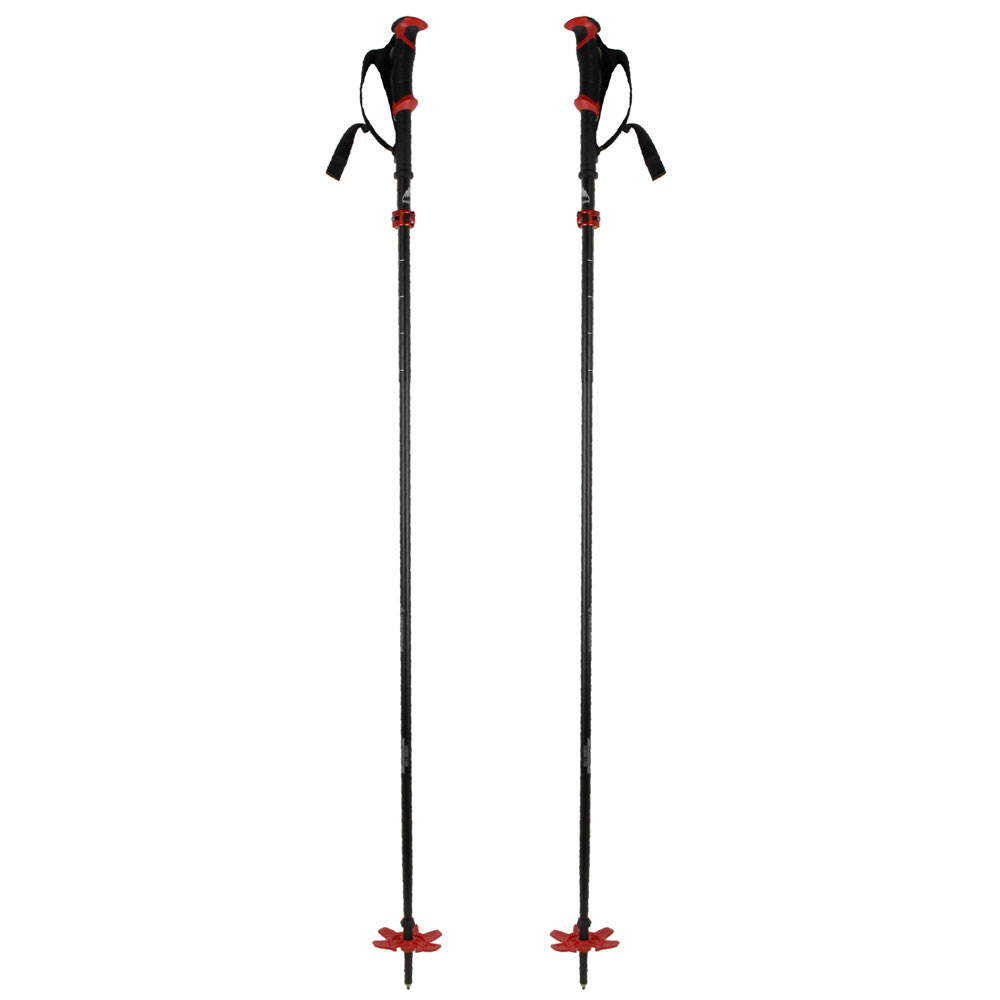 Burton x Black Diamond Compactor Poles Black/Red | Fun Sport Vision