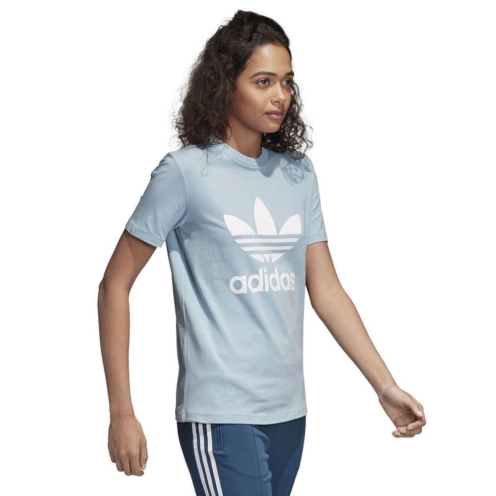 adidas Originals Trefoil Tee Damen Shirt Ash Grey Fun Sport Vision