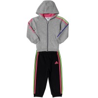 Adidas Infants Lineage Baby-Jogginganzug M64842 Grey/Pink/Green/Purple