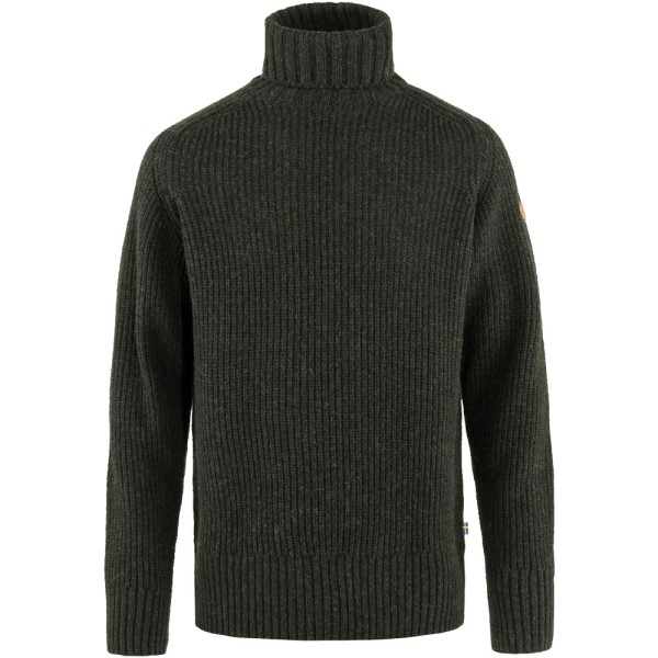Fjaellraeven Oevik Roller Neck Sweater Dark Olive