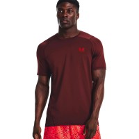 Under Armour HG Armour Fitted SS Shirt Chestnut Red Radio