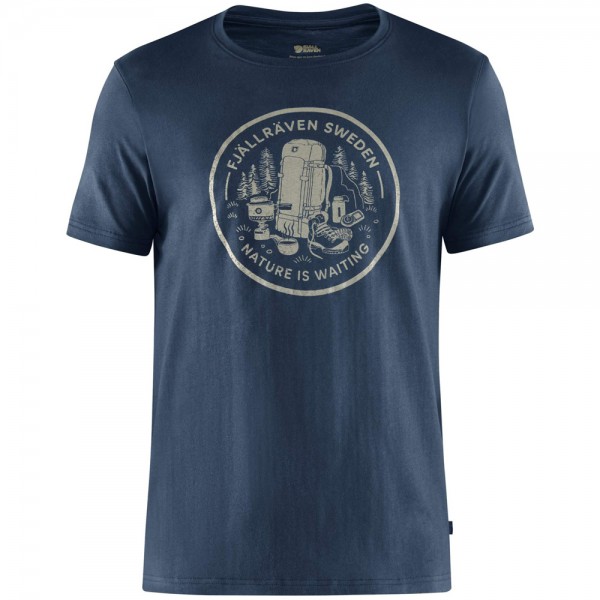 Fjaellraeven Fikapaus T-Shirt Navy