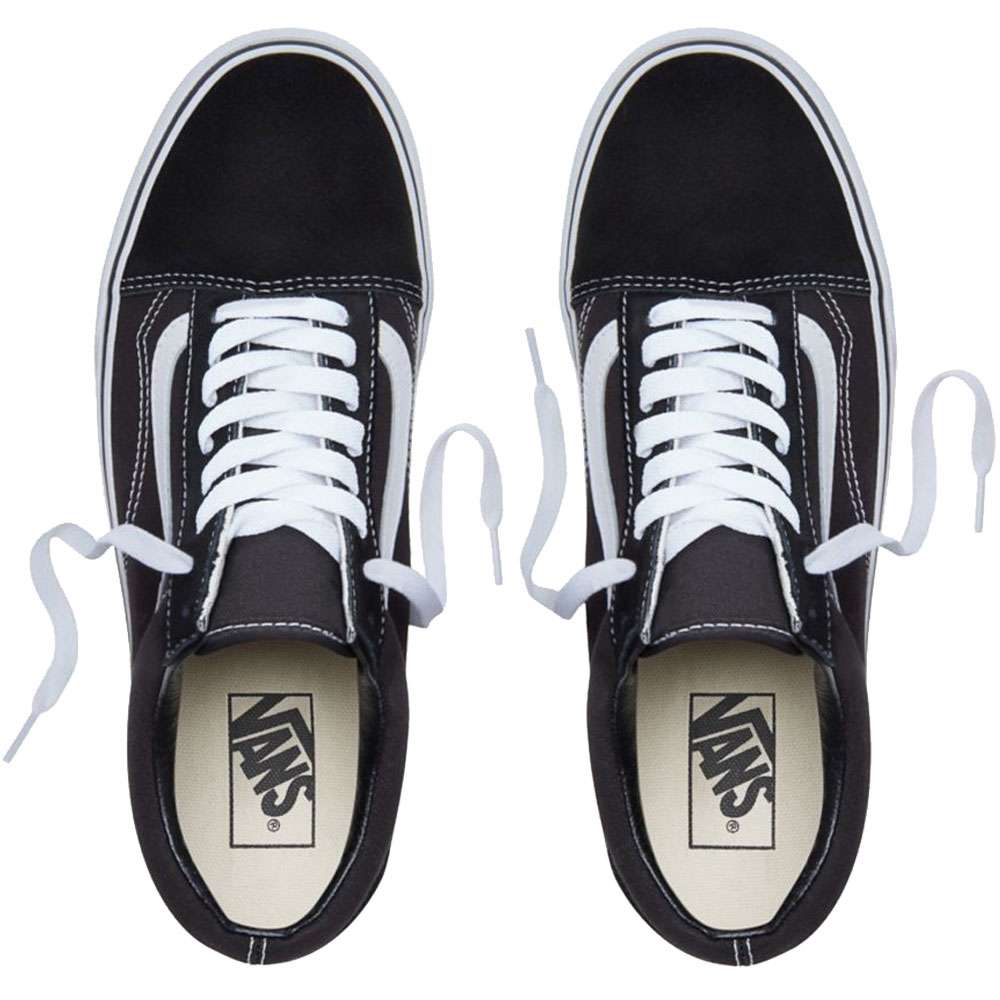 Vans Old Skool Platform Black White Fun Sport Vision
