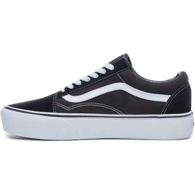 Vans Old Skool Platform Black White Fun Sport Vision