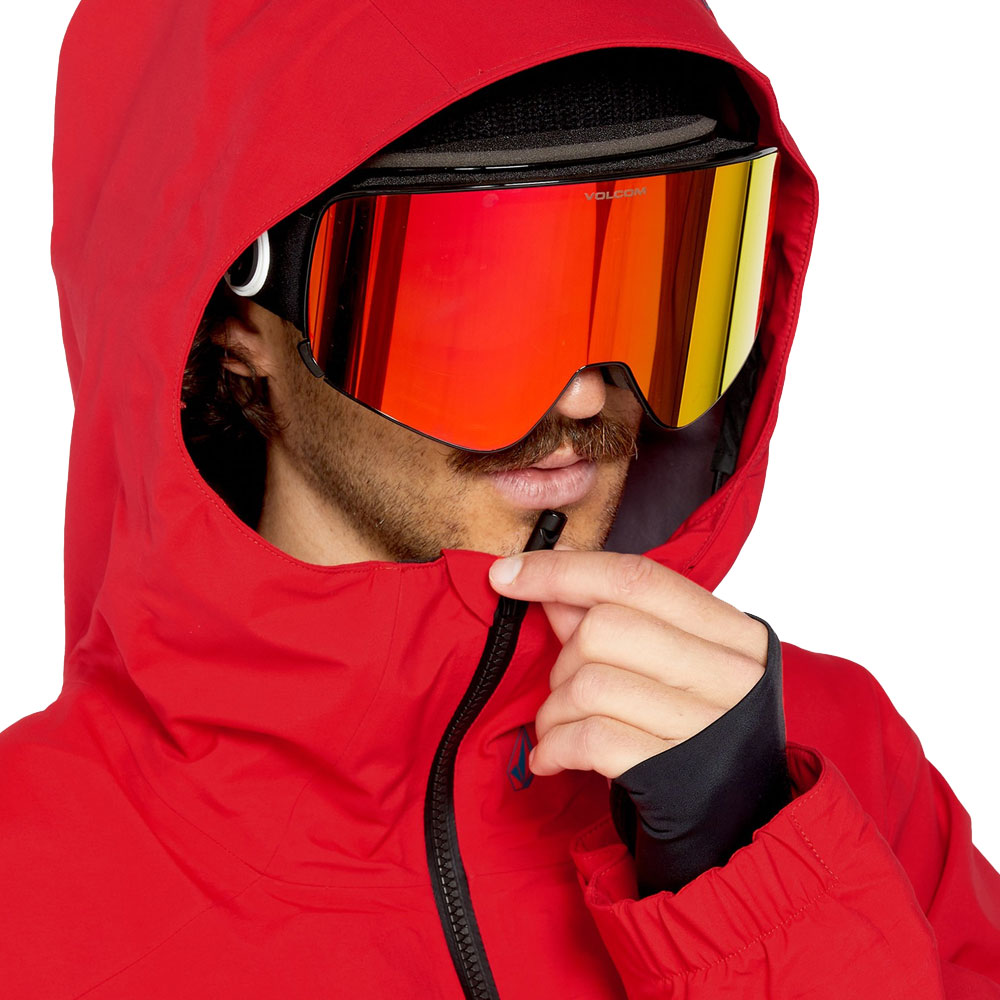 Volcom red jacket outlet