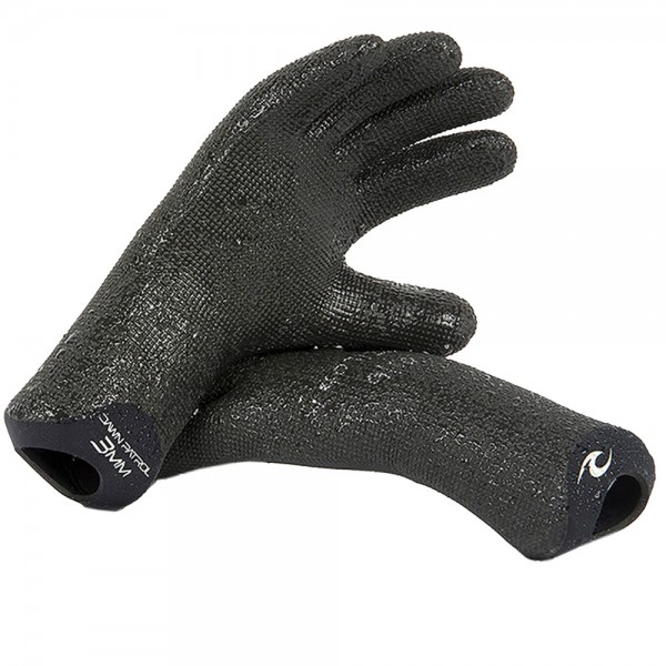 Rip Curl Dawn Patrol 3mm 5 Finger Junior Gloves Black