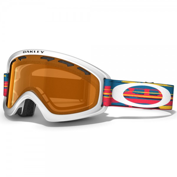 Oakley O2 XS Frame Snowboardbrille Ripped Torn Persimmon