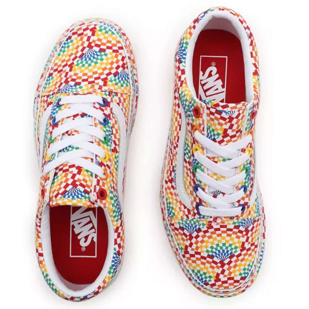 Vans multi checkerboard old skool sale