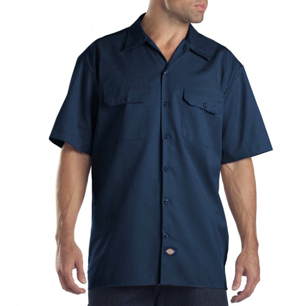 Dickies Short-Sleeve Work Shirt Herren-Hemd Dark Navy