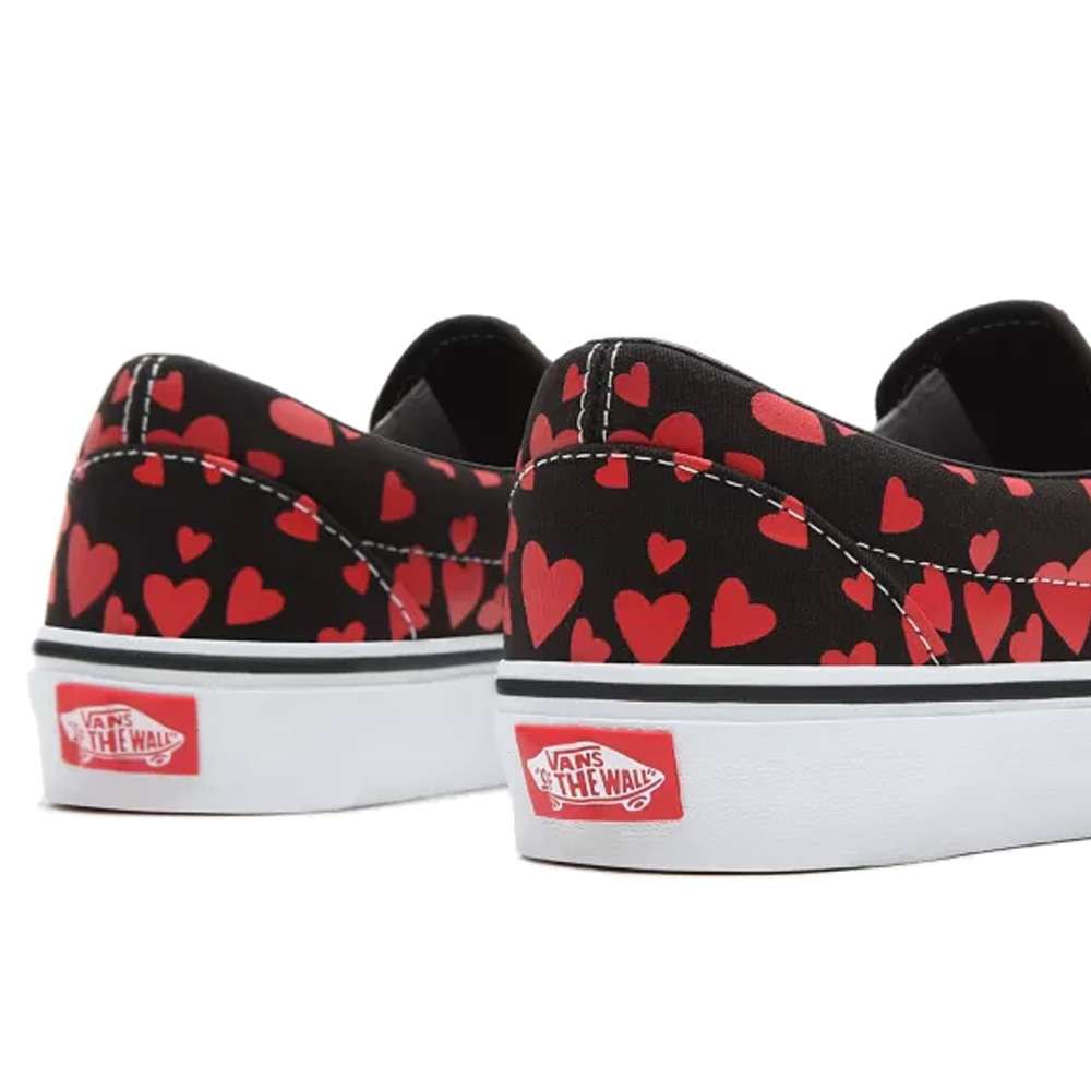 Black and pink vans with hearts online