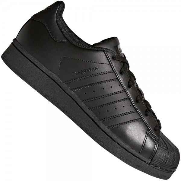 adidas Originals Superstar J Sneaker All Black