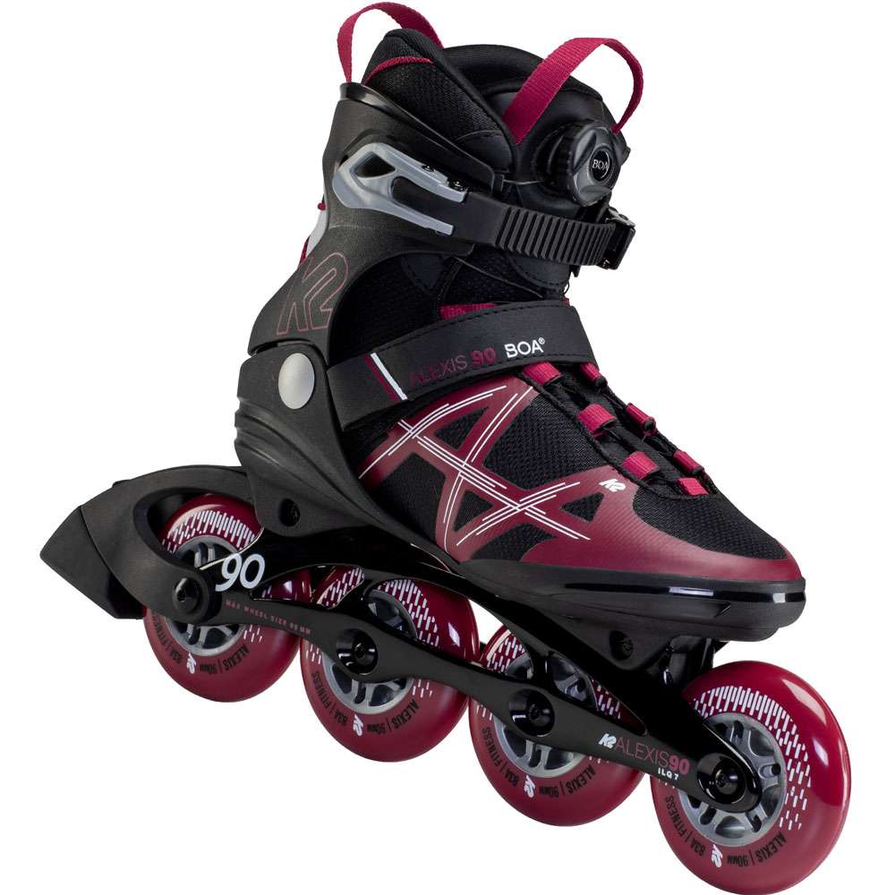 K2 Alexis 90 Boa Black/Dark Red FunSportVision