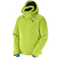 Salomon Whitelight Jacket Herren-Skijacke Acid Lime