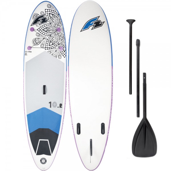 F2 Inflatable Feelgood Damen-Stand Up Paddle Board Set White