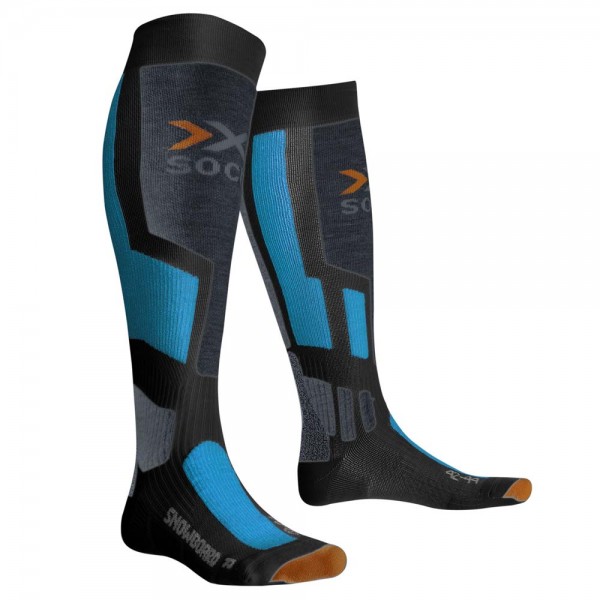 X-Bionic Snowboard X-Socks Unisex-Snowboardsocken Anthracite/Azure