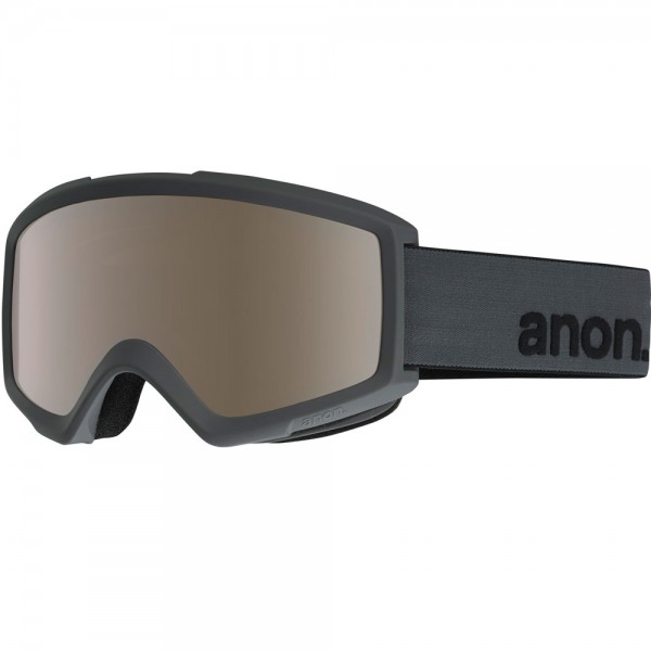 Anon Helix 2.0 Snowboardbrille mit Wechselscheibe Stealth/Silver Amber