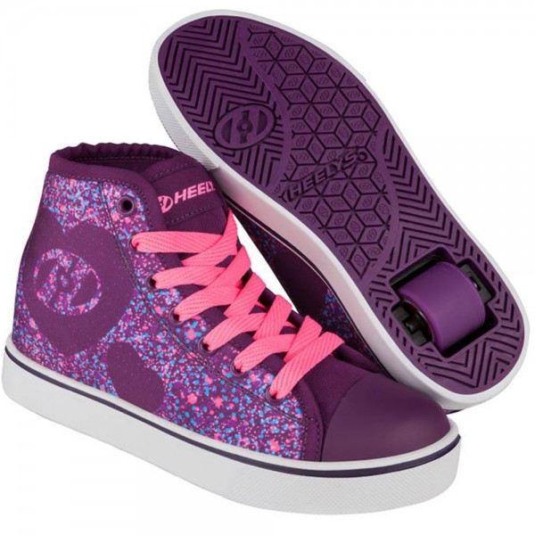 Heelys Veloz Purple/Pink/Heart