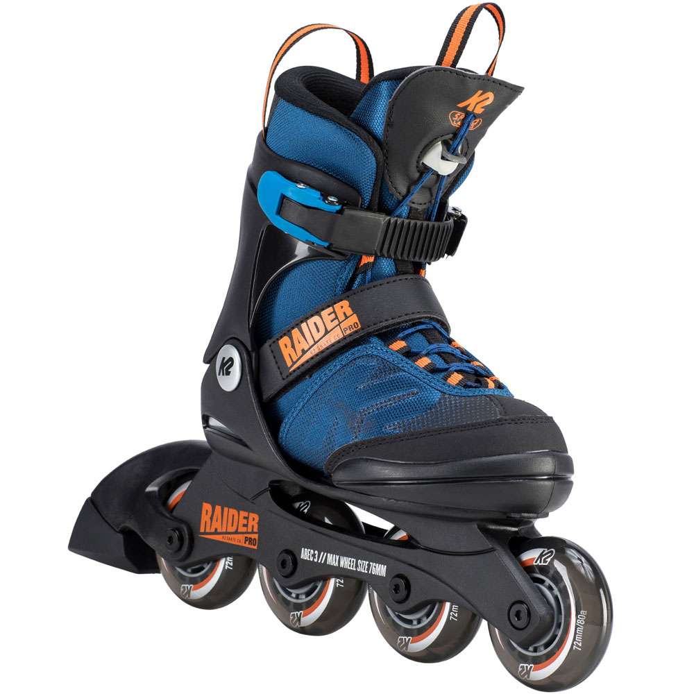 K2 Raider PRO Junior Inline Skates Black Blue Orange FunSportVision