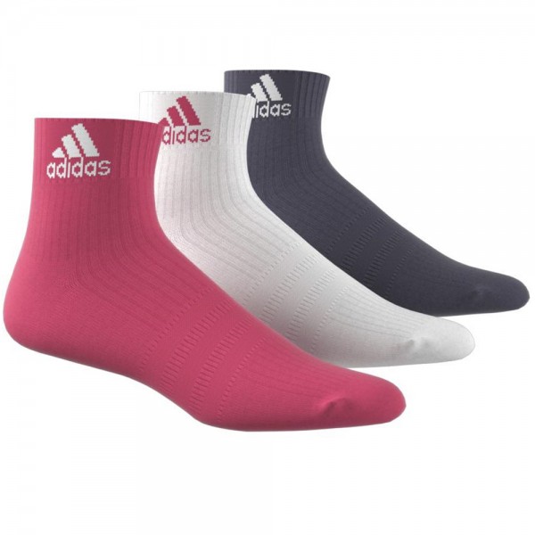adidas Performance Ankle HC 3 Paar Socken Pink/White/Purple