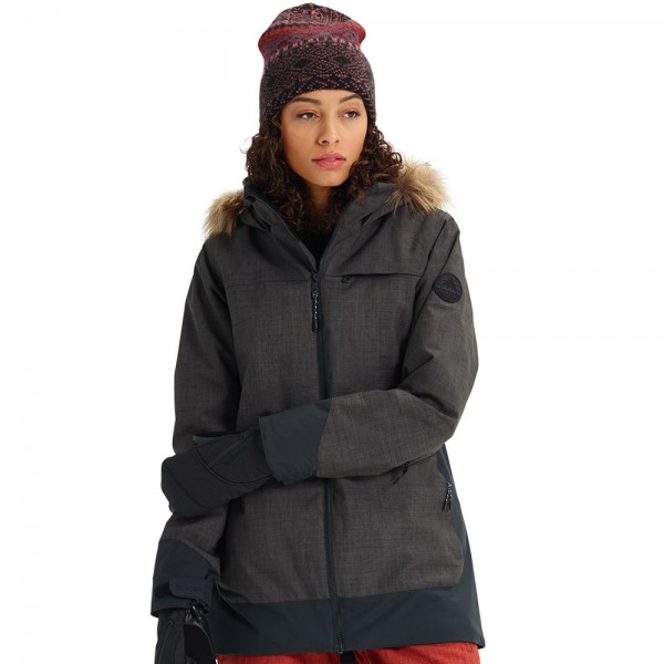 Burton Lelah Jacket Damen-Snowboardjacke True Black Heather
