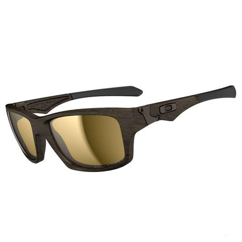 Oakley Jupiter Squared Woodgrain Tungsten Iridium Polarized Brille