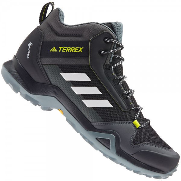 adidas Performance Terrex AX3 GTX Core Black/White/Acid Yellow