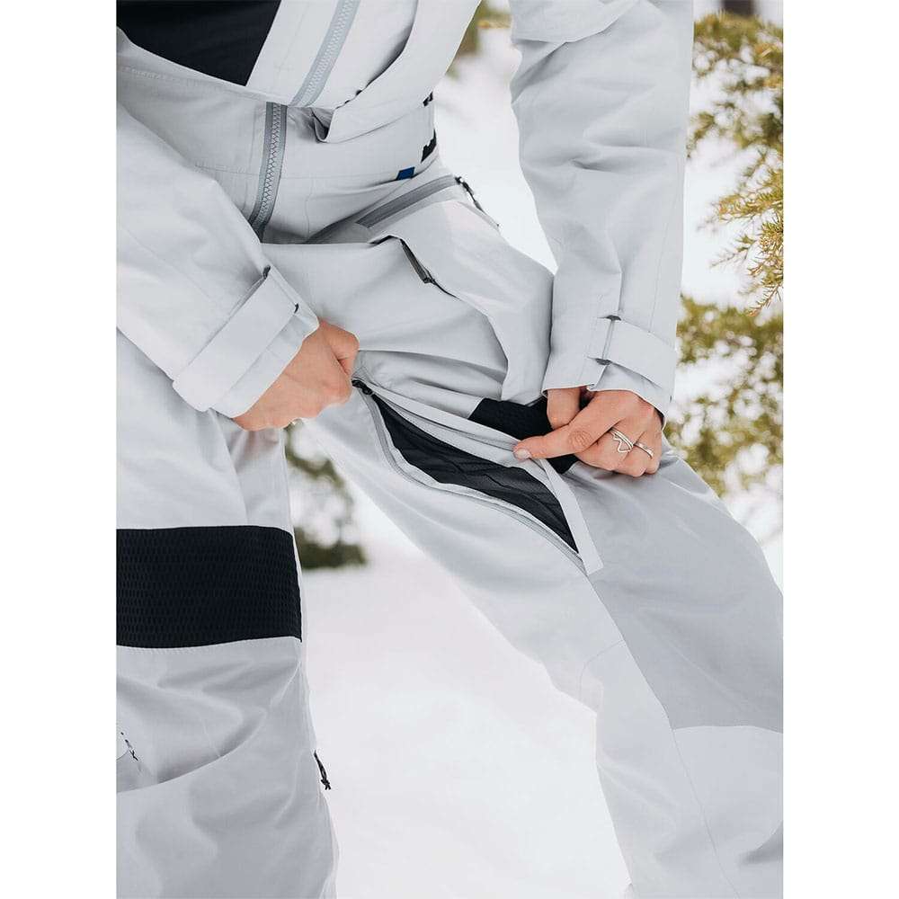Burton Gore-Tex 2L Carbonate One Piece Gray Cloud Silver