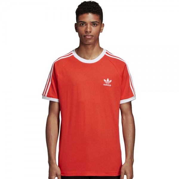 adidas Originals 3 Stripes Tee Herren-Shirt Bright Red