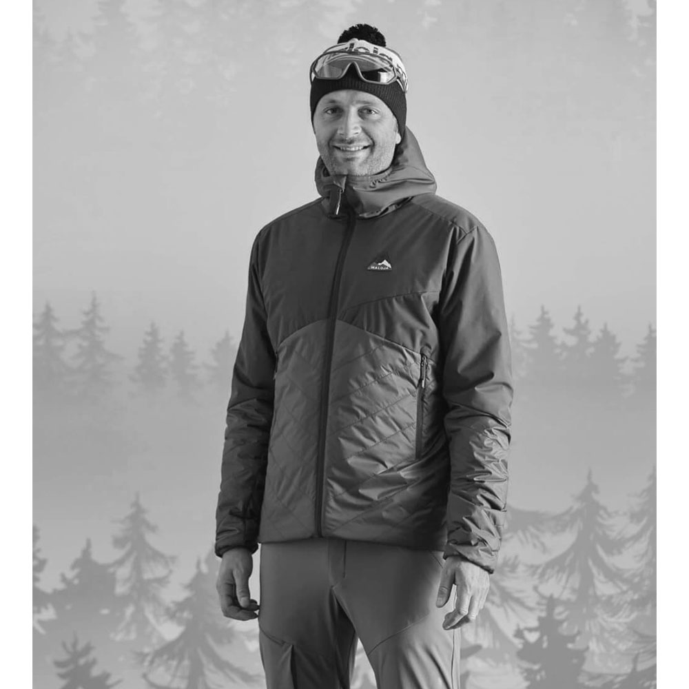 Maloja KolkrabeM Nordic Hybrid Herren-Jacke Outdoorjacke Mid Layer-Jacket Grau