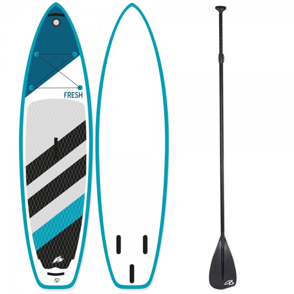 F2 Inflatable Fresh Stand Up Paddle Board Set Turqoise/White