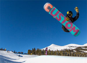 Freestyle Snowboard Actionbild