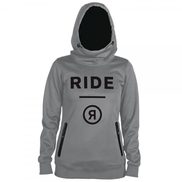 Ride WM Pinnacle Hoodie Damen-Midlayer Grey Melange