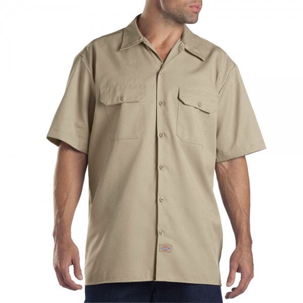 Dickies Short-Sleeve Work Shirt Herren-Hemd Khaki