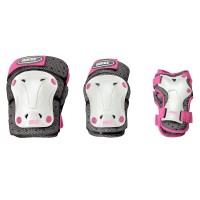 Roces JR Ventilated 3-Pack White/Pink