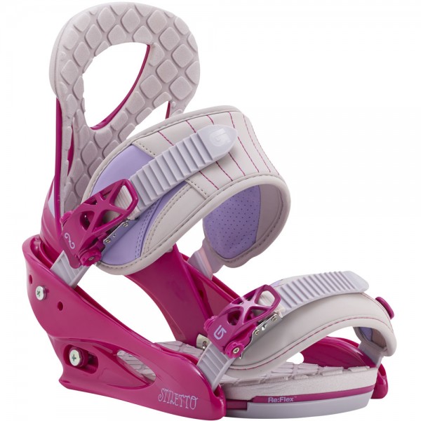 Burton Stiletto ReFlex Snowboardbindung 2016 - Pink/Gray