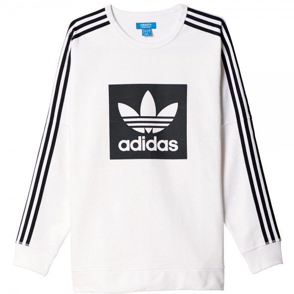 adidas Originals Street Essentials Crew Herren-Sweatshirt White