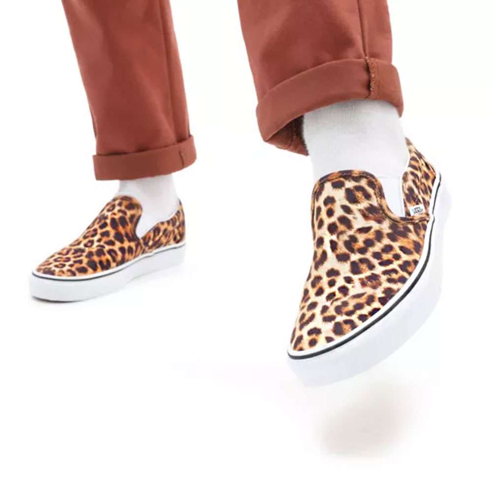 Vans leopardate slip on cheap