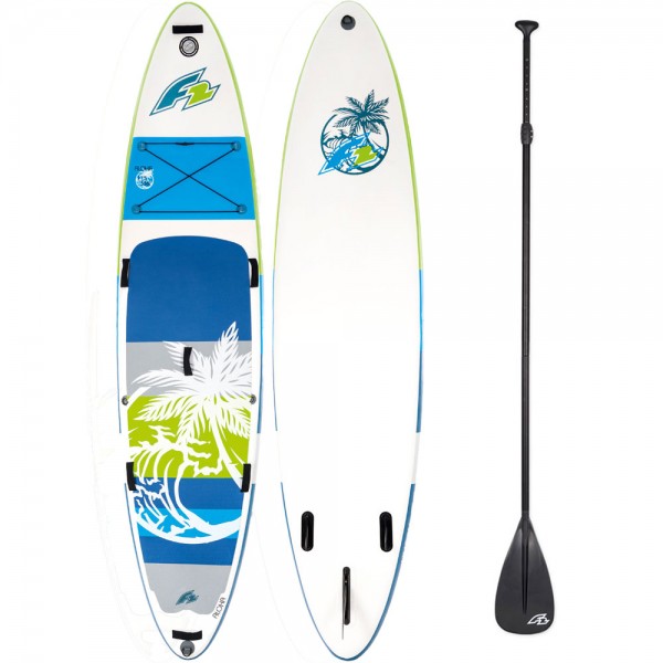 F2 Inflatable Aloha Stand Up Paddle Board Set Green