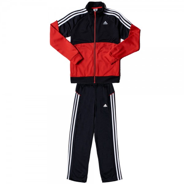 Adidas Gear Up Knit Tracksuit Kinder-Jogginganzug S23319 Black/Red