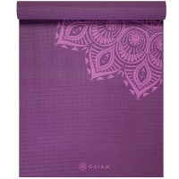 Gaiam Premium Yoga Mat Purple Mandala 6mm