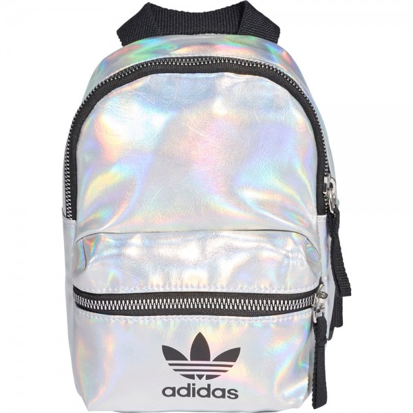 adidas Originals Mini PU Backpack Silver Metallic/Iridescent