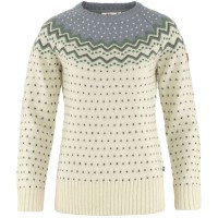 Fjaellraeven Oevik Knit Sweater Chalk White/Flint Grey