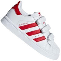 adidas Originals Superstar Sneaker Infants White Scarlet