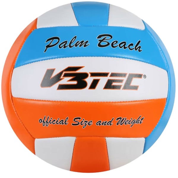 V3Tec Palm Beach Volleyball Weiß/Blau/Orange