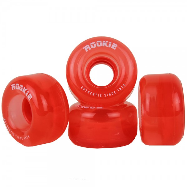 Rookie Quad Wheels Disco Clear Red