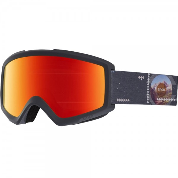 Anon Helix 2.0 Snowboardbrille mit Wechselscheibe Rush/Red Solex