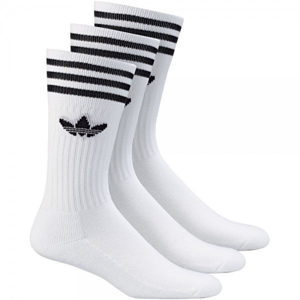 adidas Originals Solid Crew Socks 3 Paar Socken White/Black